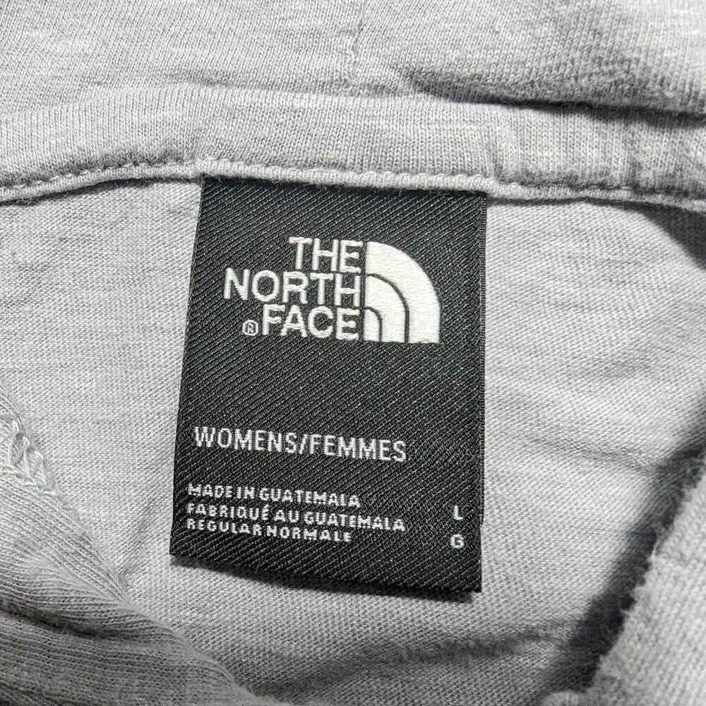 The North Face Women's Hoodie Color  Gray Size Large L  Long Sleeves